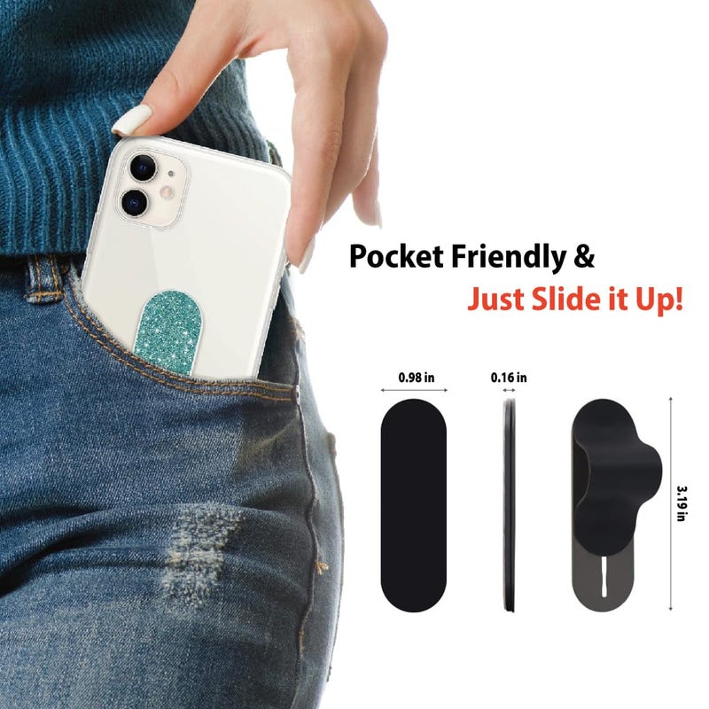 MULTI BAND Original Phone Grip, Secure Hand Strap Holder, Slim Fashionable Finger Loop Selfie Grip, Phone Stand Compatible with Most Smartphones - Image 4